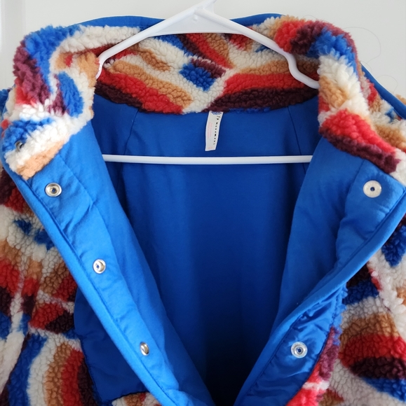 **SOLD** Free People Hit The Slopes Pullover Rare Rainbow Print - Picture 4 of 8